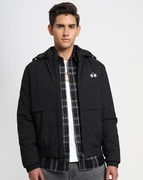 la martina Zip-Front Hooded Jacket with Brand Print-picture-21