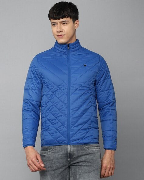 Blue Men Quilted Jackets Allen Solly - Buy Blue Men Quilted Jackets Allen  Solly online in India