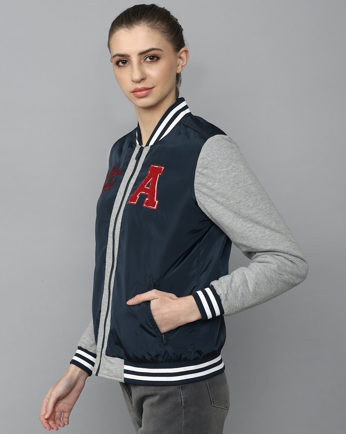 Jackets & Overcoats | Allen Solly Navy Blue Jackets (Women) | Freeup