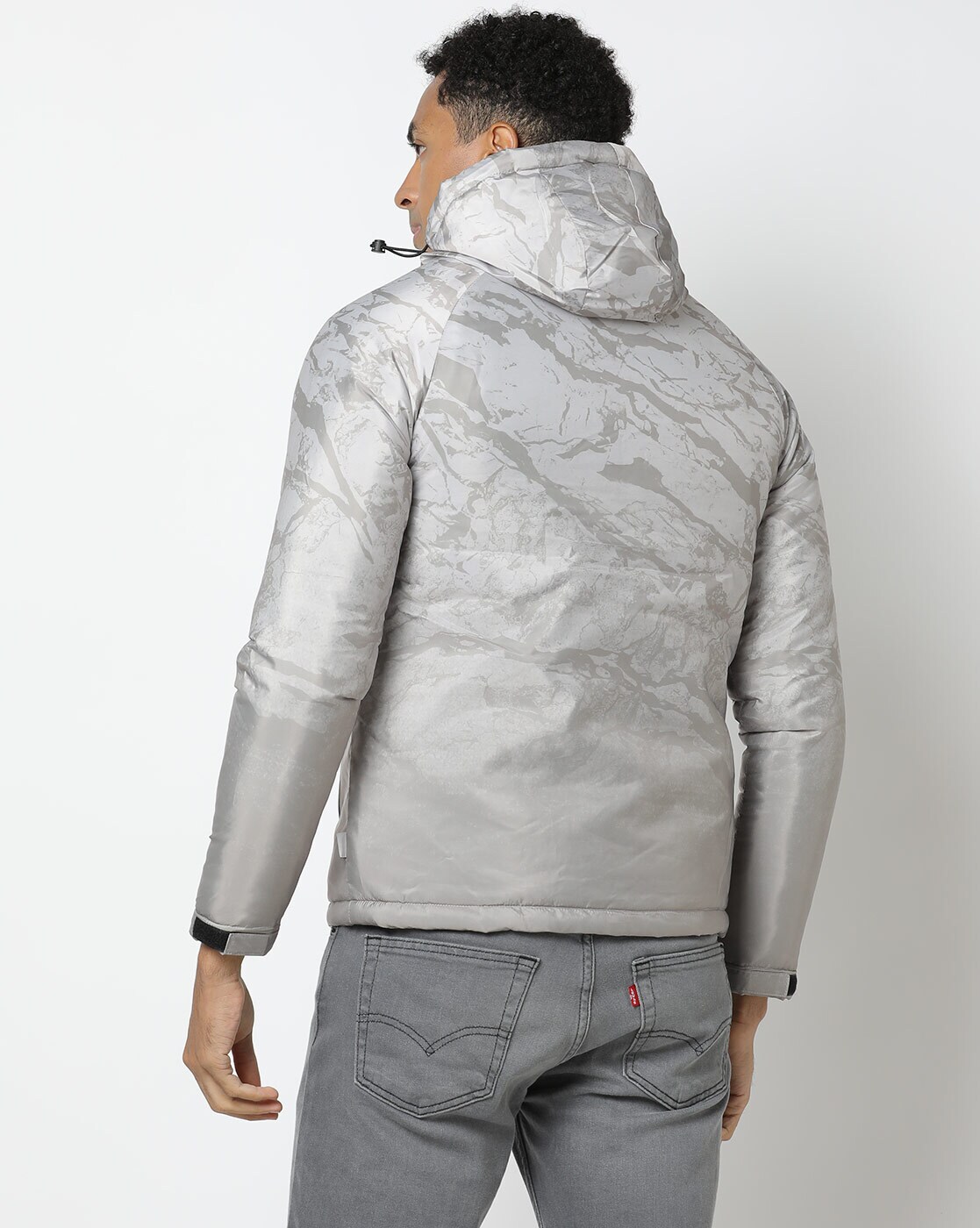 Lee cooper 2025 print hooded jacket