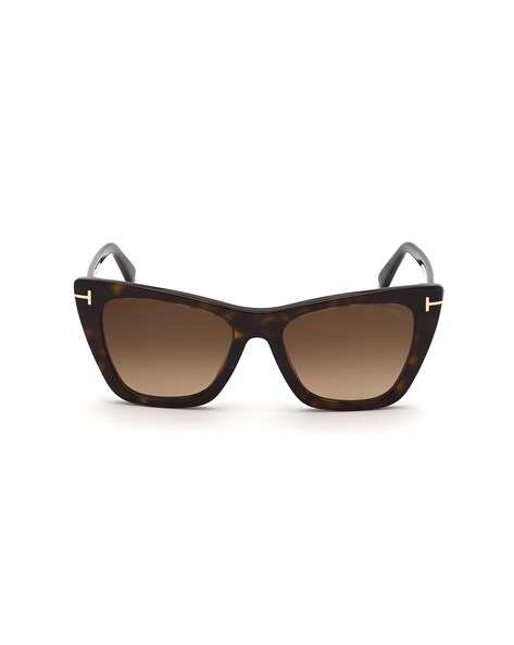 Buy Tom Ford FT0846 53 52F Full-Rim Cat-Eye Sunglasses | Brown Color Women  | AJIO LUXE