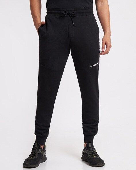 Alphalete Mens Joggers Sweatpants Front Back Pockets Drawstring Size Small  Black