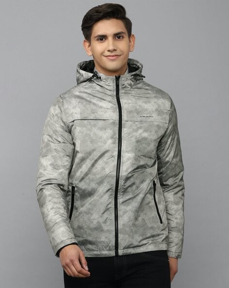 Buy Men Grey Solid Full Sleeves Leisure Sport Jacket Online - 306849 | Allen  Solly