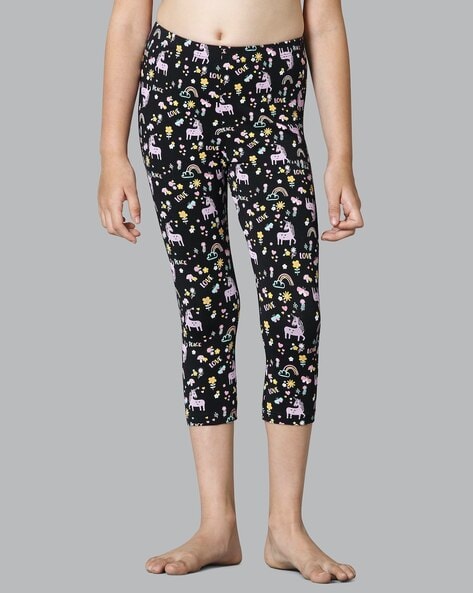 Buy online High Waist Denim Capri from Capris & Leggings for Women