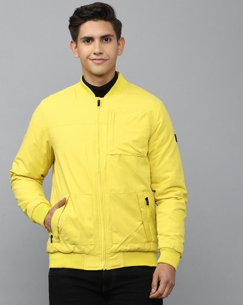 Buy ALLEN SOLLY Solid Polyester Regular Fit Men's Casual Jacket | Shoppers  Stop