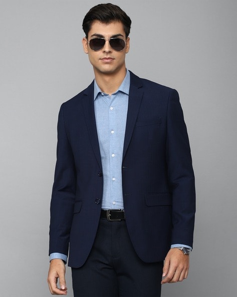 Slim Fit Single-Breasted Stretch Suit Jacket