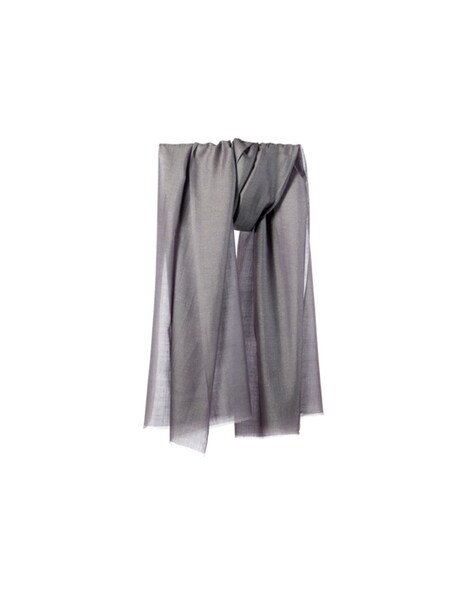Lightweight Cashmere Stole with Frayed Hem Price in India