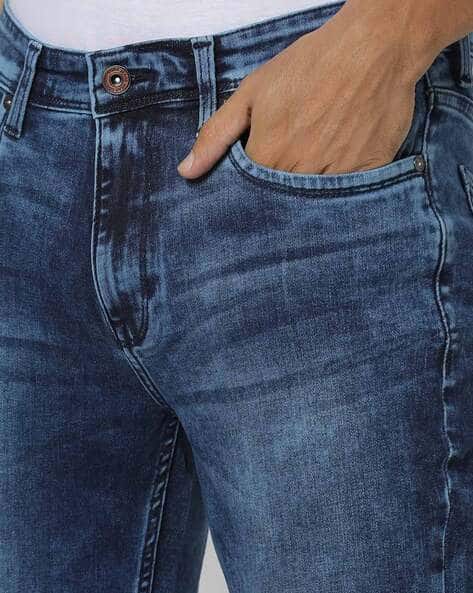 44 Mid-Wash Slim Fit Jeans