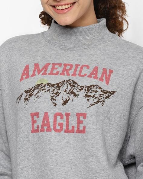 Buy Grey Sweatshirt Hoodies for Women by AMERICAN EAGLE Online Ajio