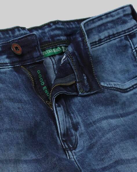 44 Mid-Wash Slim Fit Jeans