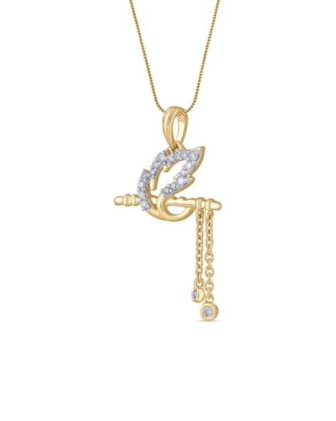 Buy Alphabet M Gold Pendant Online From Kisna