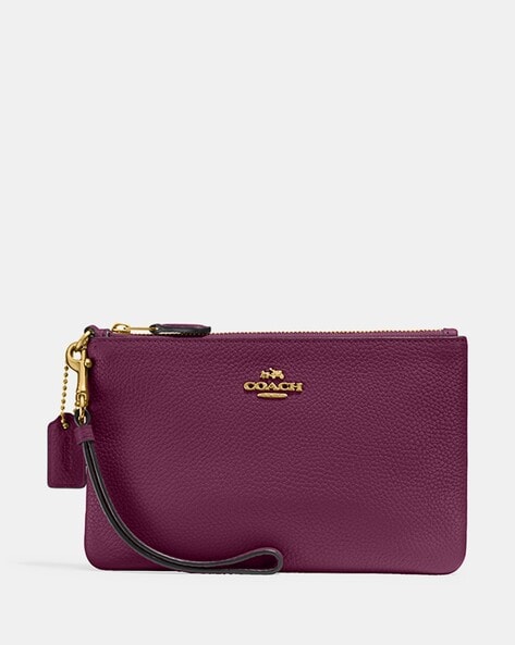 COACH Complimentary Small Chain Wristlet in Green | Lyst