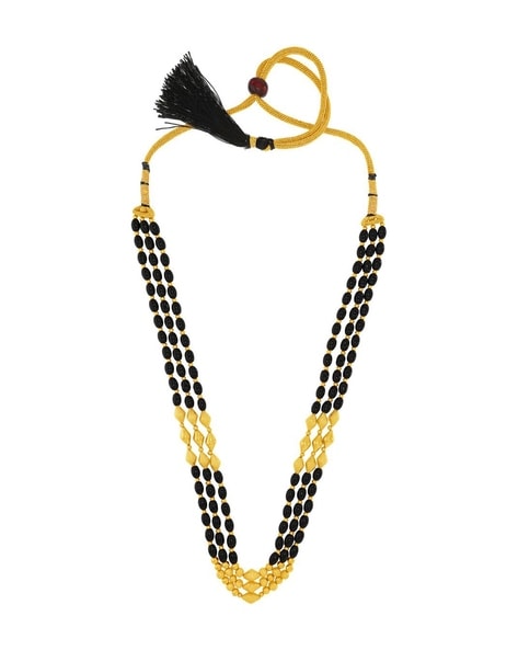 Godess Laxmi Black antique Gold Statement handmade necklace set at ?4950 |  Azilaa