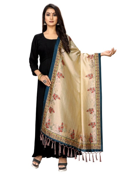 Embellished Dupatta with Tassels Price in India