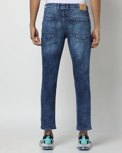 44 Mid-Wash Slim Fit Jeans