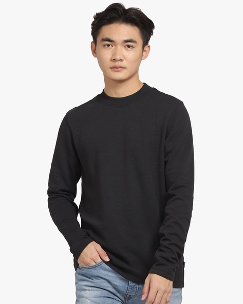 Crew-Neck Cotton Sweatshirt