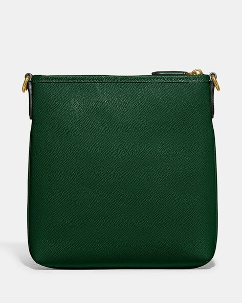 Green Leather Embossed Vintage Bags Top Handle Crossbody Purse | Baginning