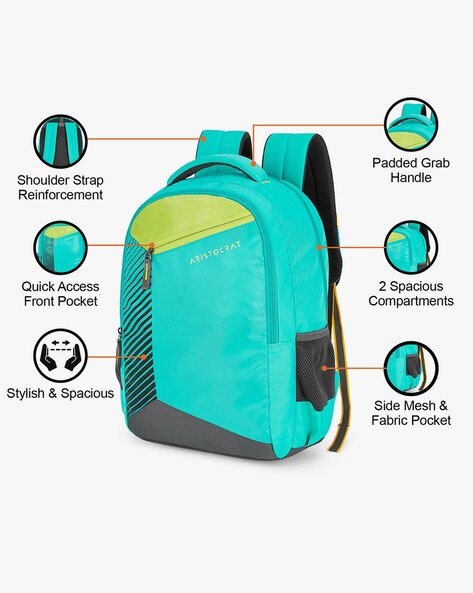 Buy Aristocrat 20 ltrs (15 Cms) Laptop Backpack(BPZEALEBLU_blue) at  Amazon.in