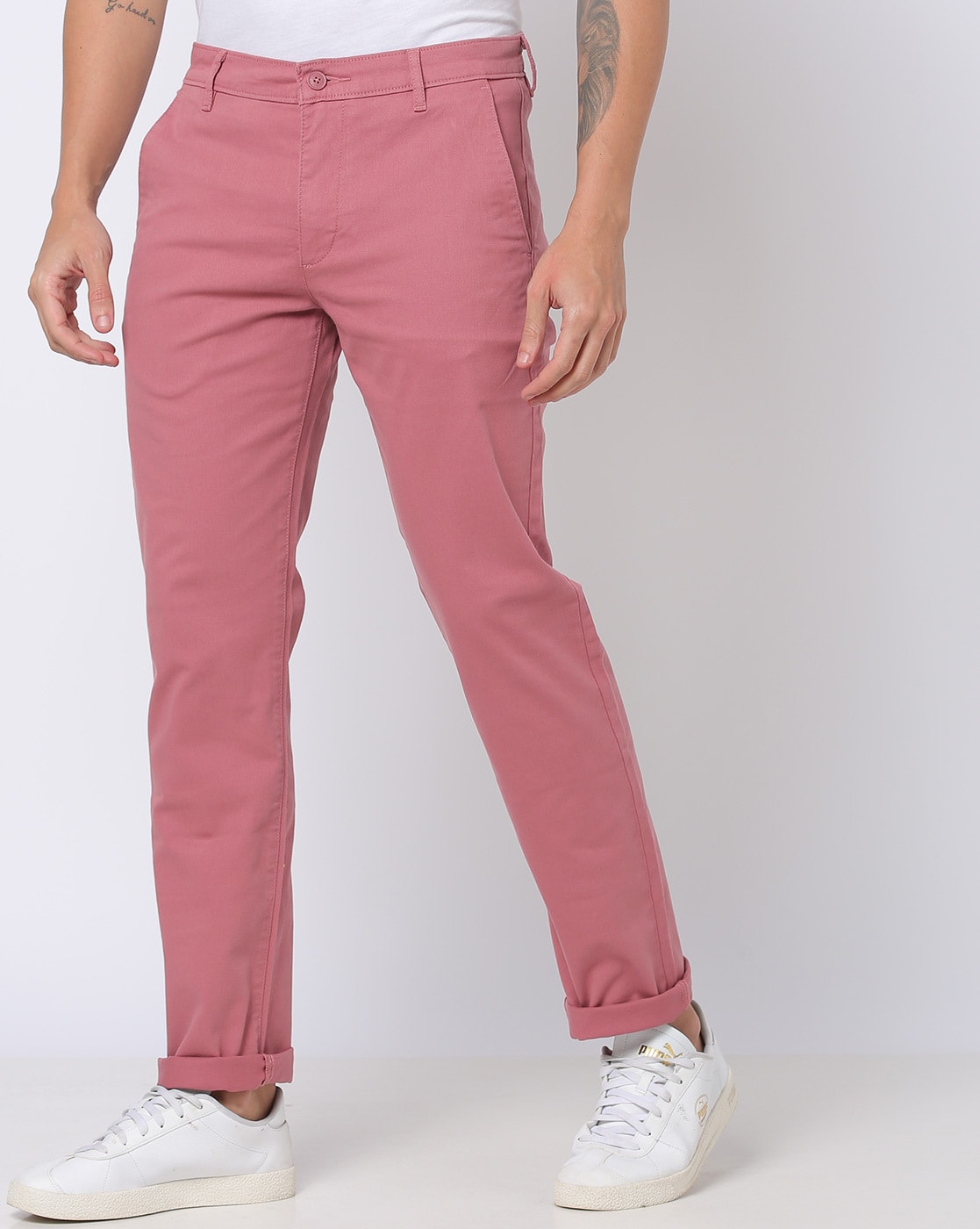 Buy AD  AV Men Pink Solid Synthetic Single Formal Trousers Online at Best  Prices in India  JioMart