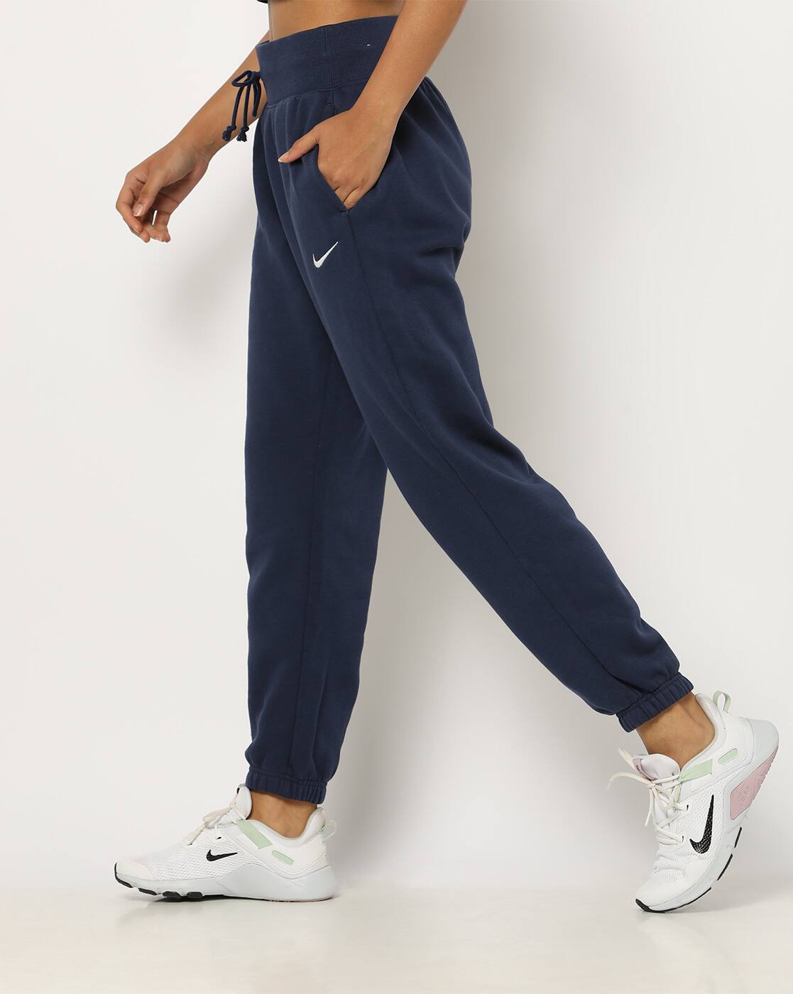 women's nike navy blue joggers