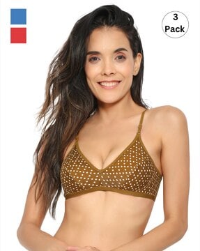 Pack of 3 Full Coverage Sports Bra