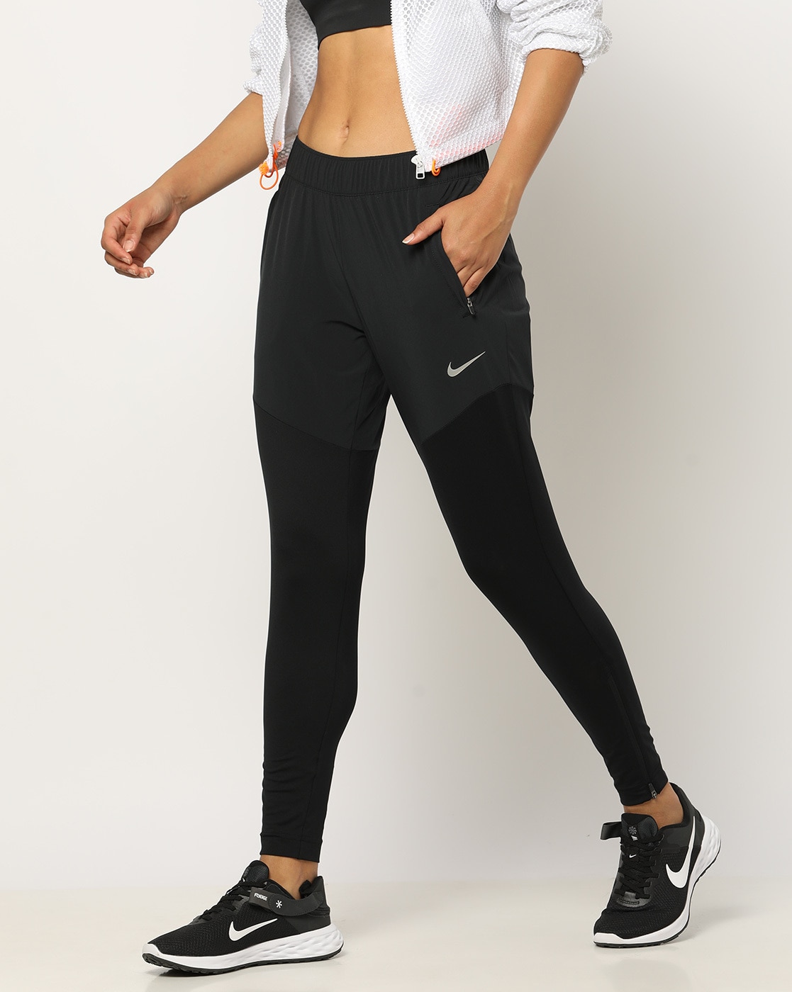 Women Fitted Track Pants with Elasticated Waist