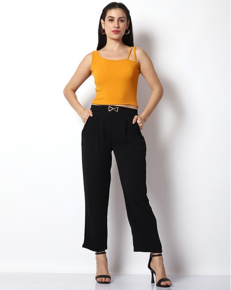 Fitted crop on sale pants