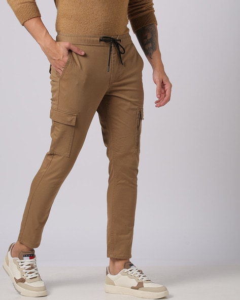 Khaki Trousers Pants Men Buda Jeans Co Online | Ajio.com