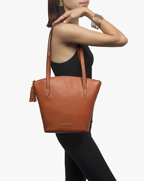 Buy Hidesign Brown & Black Leather Shoulder Bag - Handbags for Women  1512591 | Myntra
