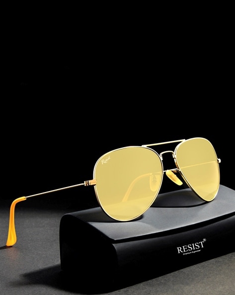 Green and outlet yellow sunglasses