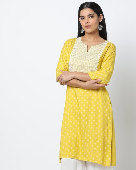 Vishudh Women Printed Straight Kurta - Buy Vishudh Women Printed Straight  Kurta Online at Best Prices in India | Flipkart.com