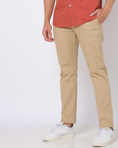 Buy LEVIS Solid Cotton Stretch Tapered Fit Mens Trousers  Shoppers Stop