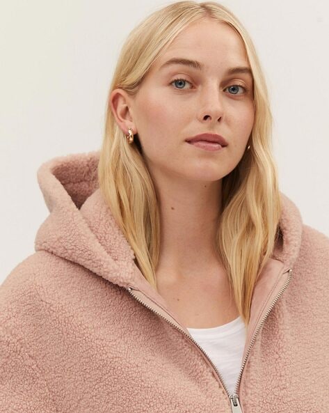 Marks and spencer on sale pink teddy coat