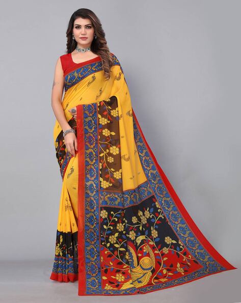 Buy Yellow Sarees for Women by SHAILY Online