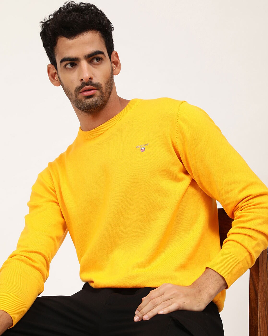 Gant 2025 yellow jumper