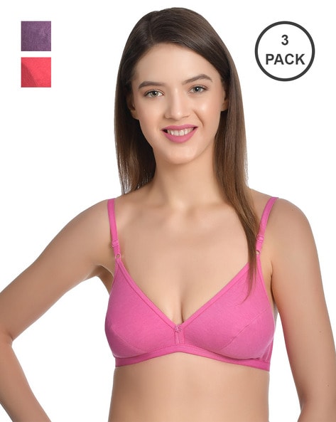 Pack of 3 Cotton Bras
