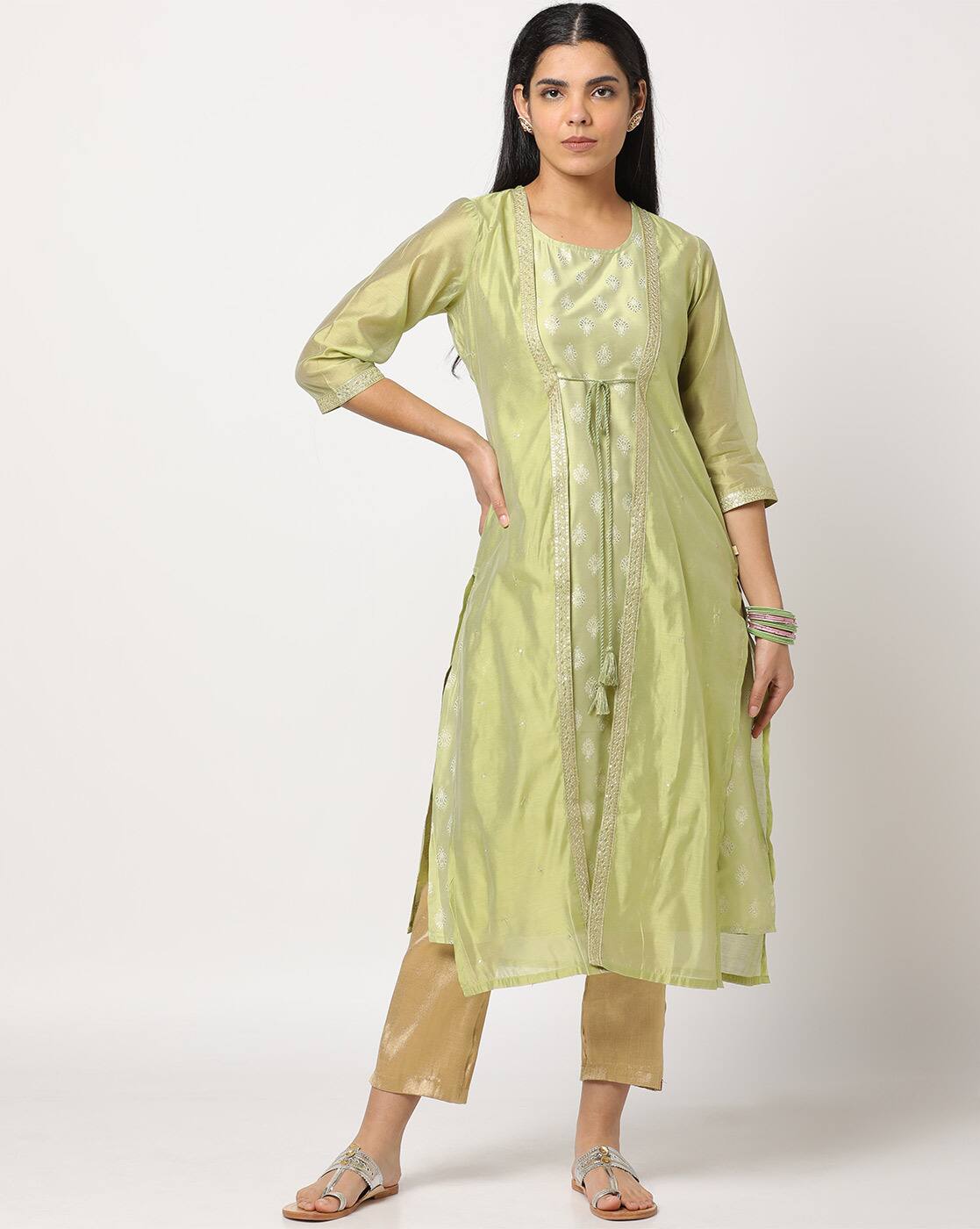 Buy Green Kurtas for Women by AVAASA MIX N' MATCH Online | Ajio.com