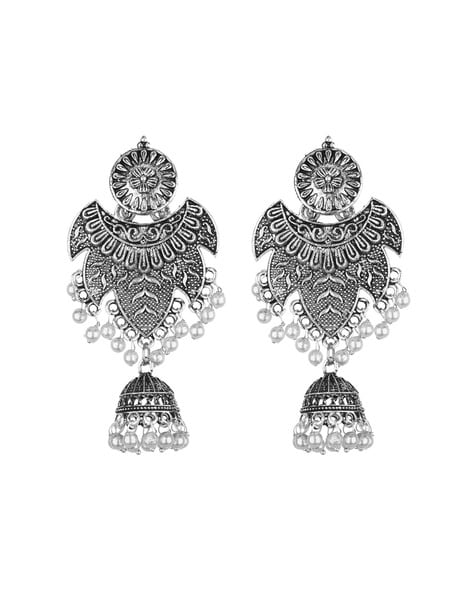 Buy online Oxidised Handcrafted Work Jhumki from fashion jewellery for  Women by Starvis for ₹299 at 57% off | 2024 Limeroad.com