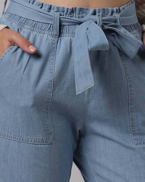 Womens Denim Paperbag Pants  Madewell