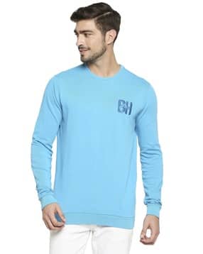 being human Brand Print Crew-Neck Sweatshirt-picture-13