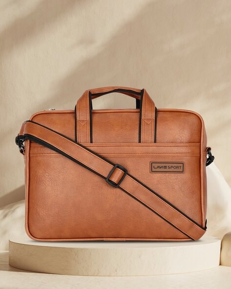 Leather Laptop Bag, M&S Collection