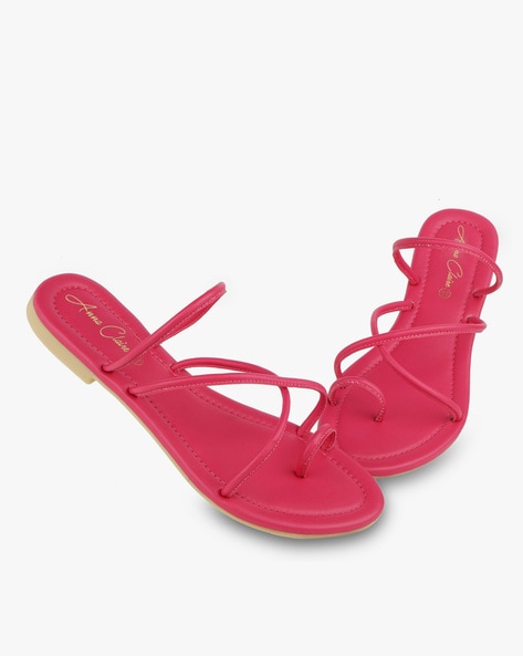 Proenza Schouler satin-effect Strappy Flat Sandals - Farfetch