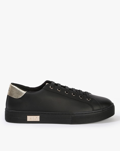 Armani leather clearance sneakers