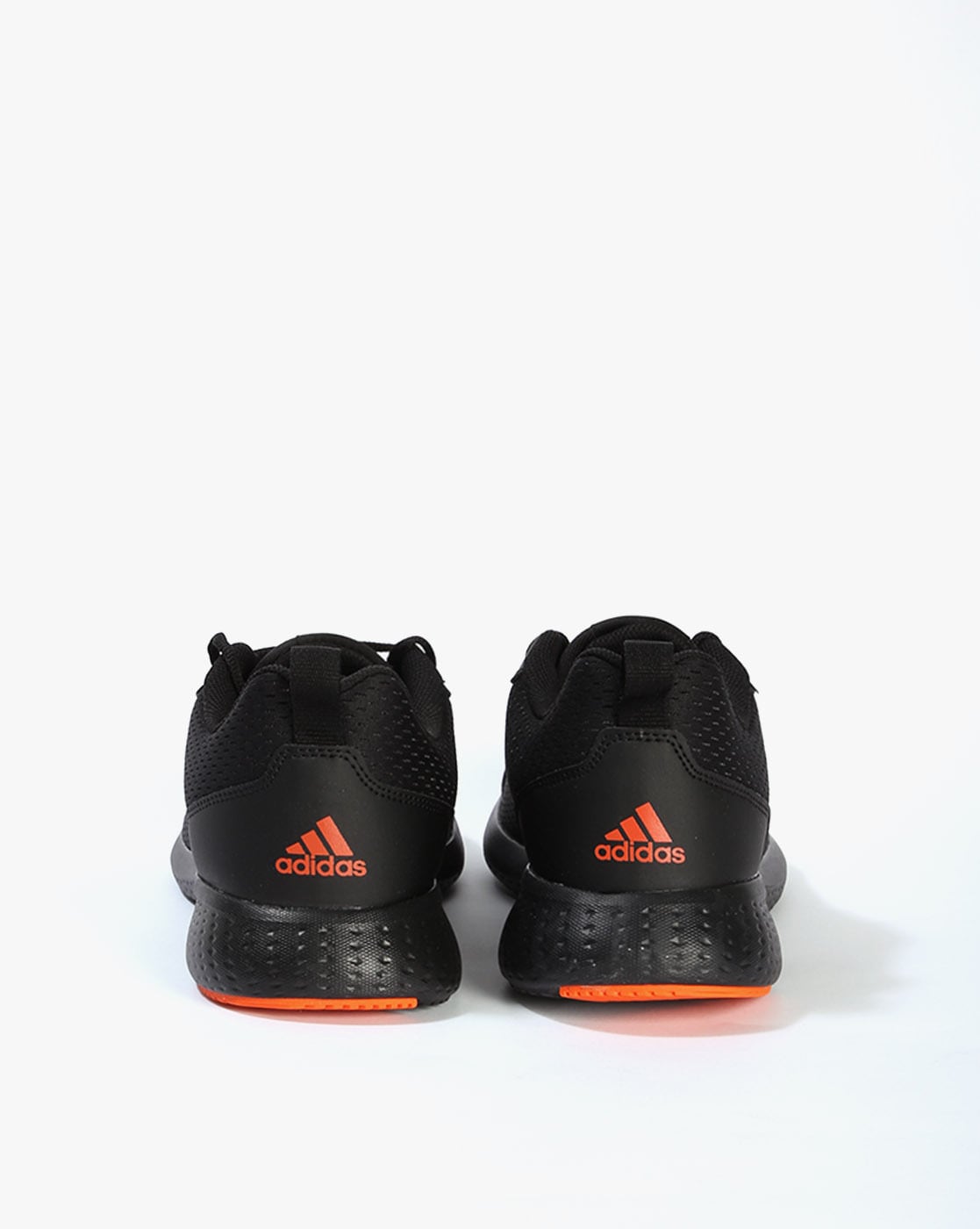 Adidas black 2025 and orange shoes