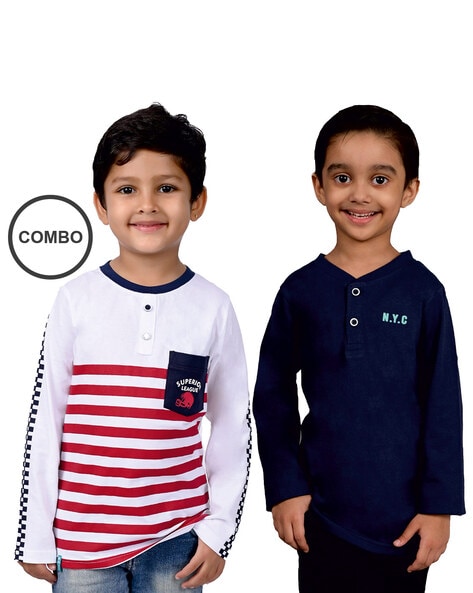 Buy White Navy Tshirts for Boys by 3pin Online Ajio