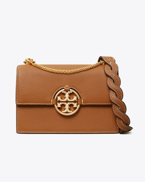Leather handbag Tory Burch Brown in Leather - 40989764