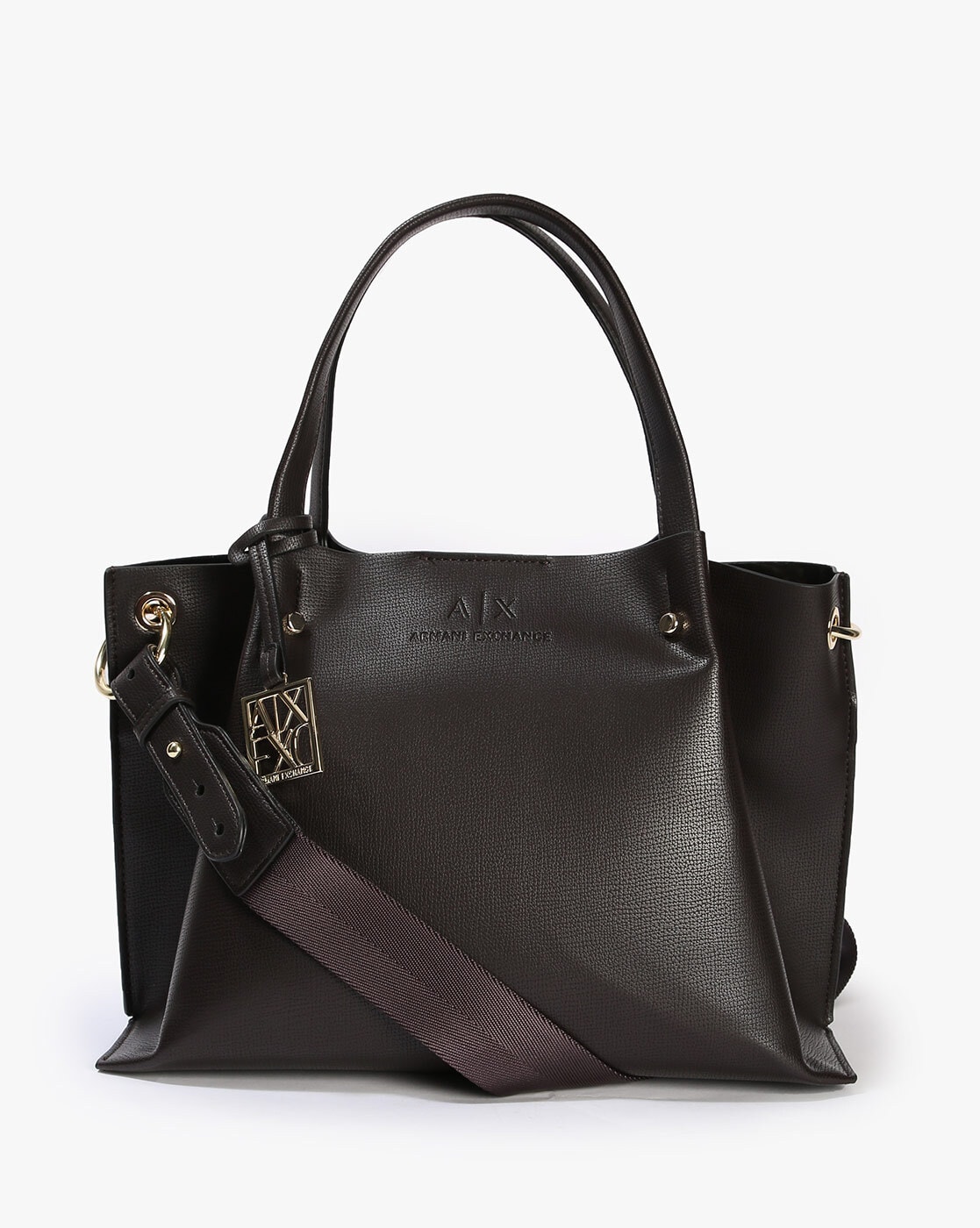 Armani Exchange Faux Leather Belt Bag In Black | ModeSens