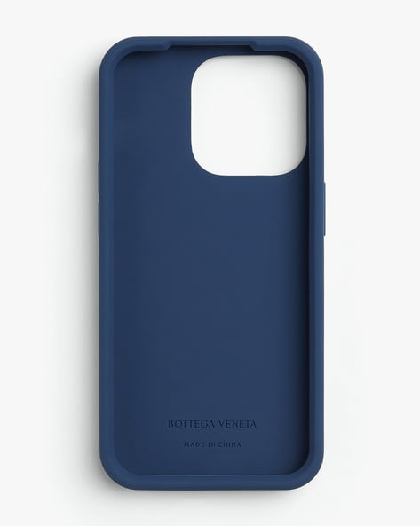 Buy BOTTEGA VENETA Intreccio iPhone 14 Pro Case Cruise Blue