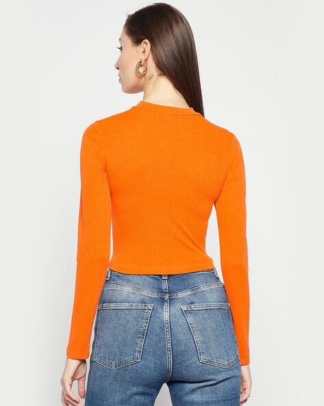 Buy Orange Tops for Women by Uptownie Lite Online