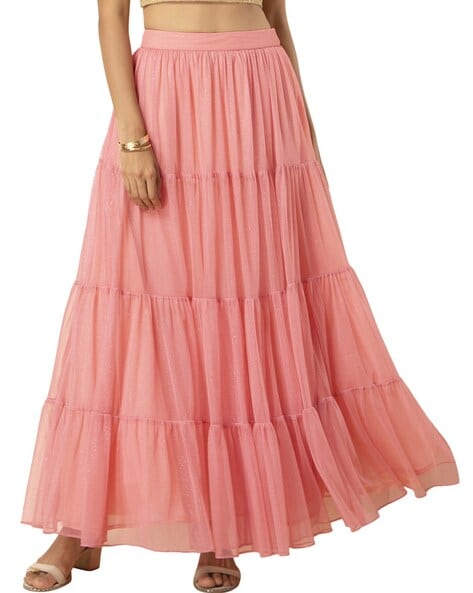 Buy Pink Skirts & Ghagras for Women by Indya Online